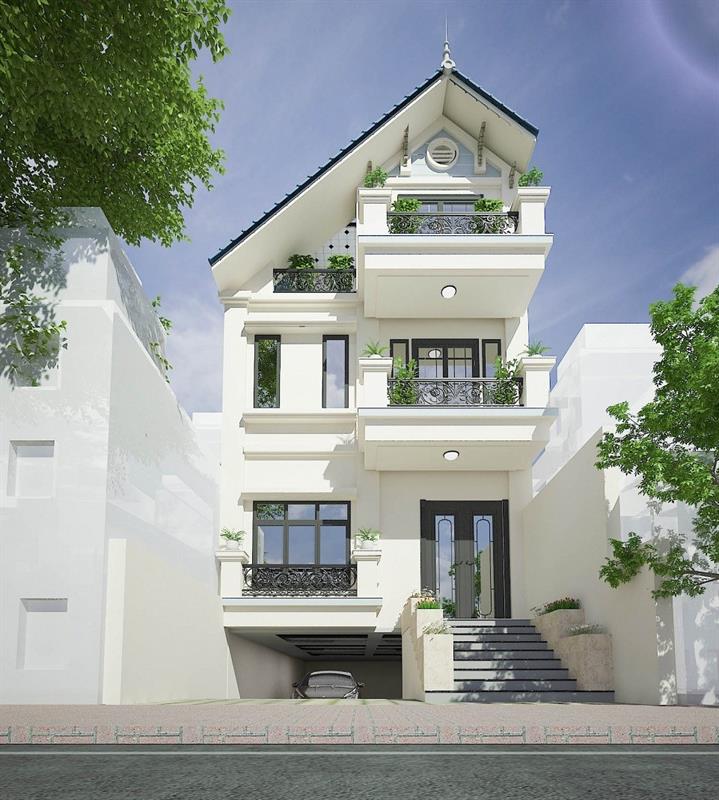 Công ty Tư vấn và Kiểm định xây dựng Tân Hưng. Mẫu nhà ống có tầng bán hầm tuyệt đẹp nhất