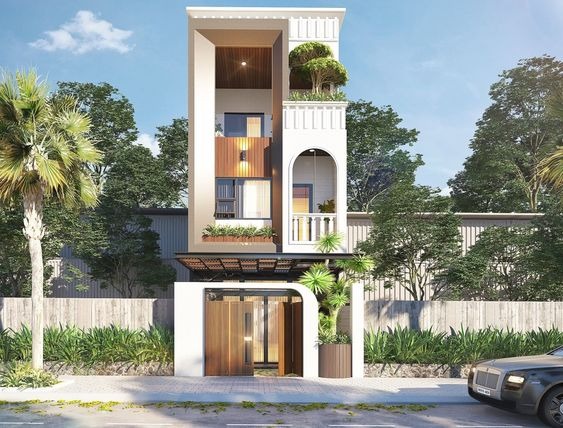 Say đắm mẫu thiết kế nhà ống đẹp 3 tầng 4m hiện đại, tiện nghi