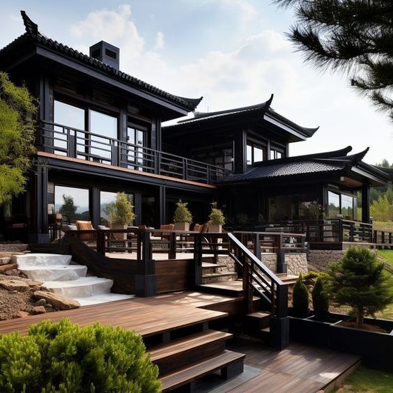 mẫu biệt thự kiểu Trung Quốc say đắm lòng người